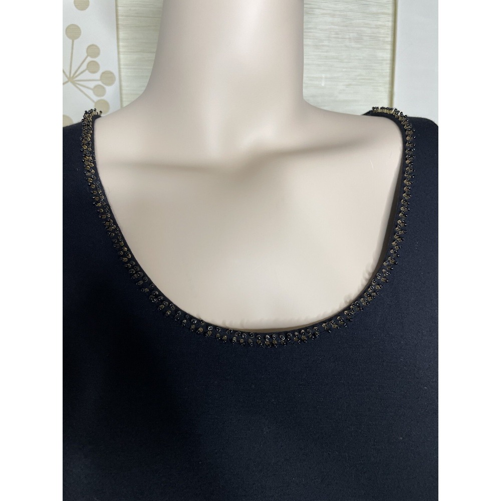 Joyous & Free Black Embroidered Long Sleeve Top XL - Picture 4 of 5